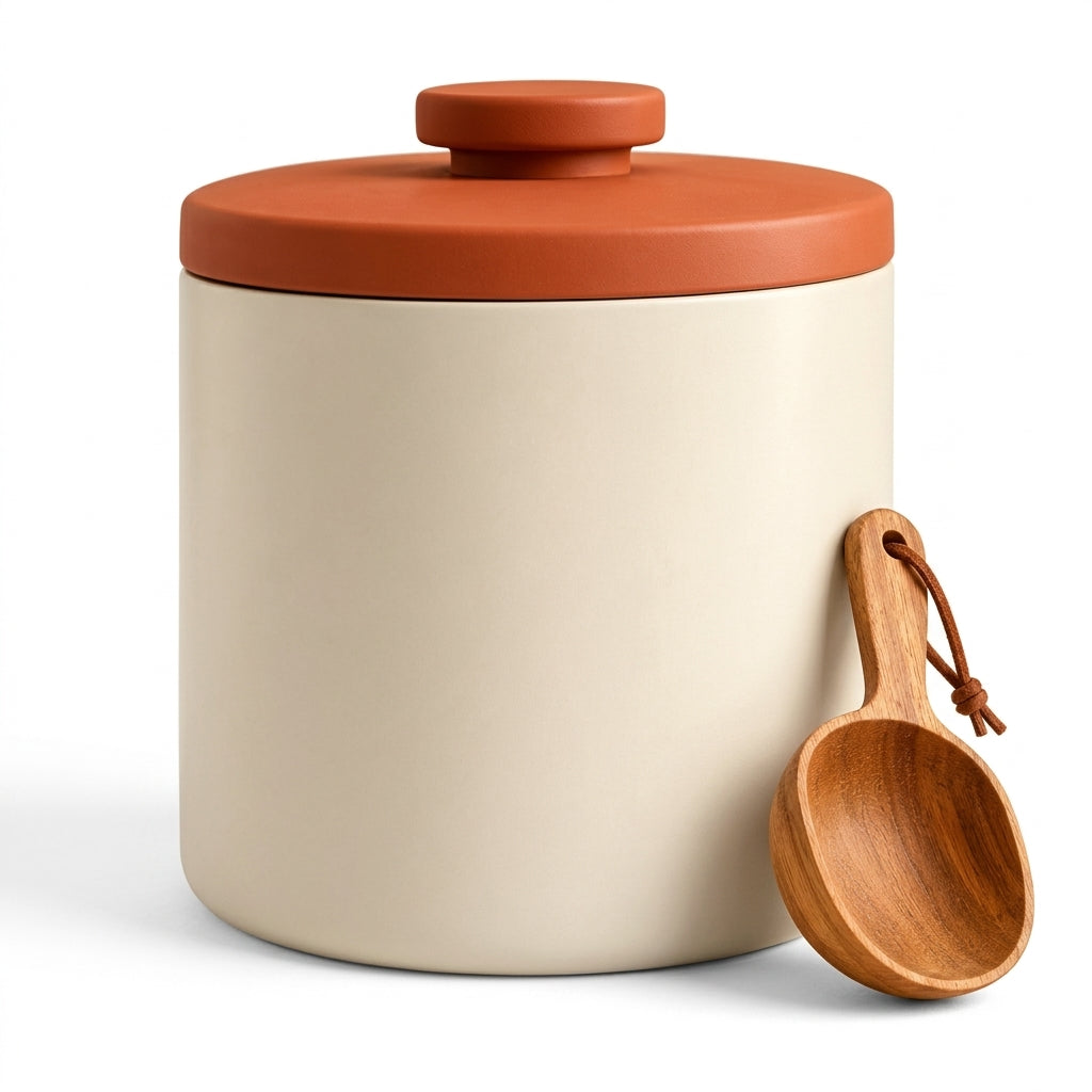 Pet Food Storage Canister with Scoop