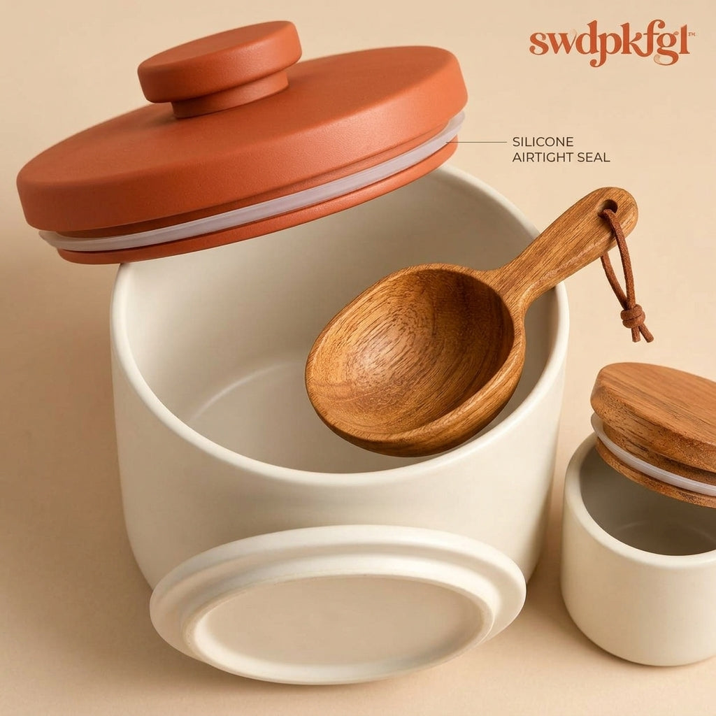 Pet Food Storage Canister with Scoop
