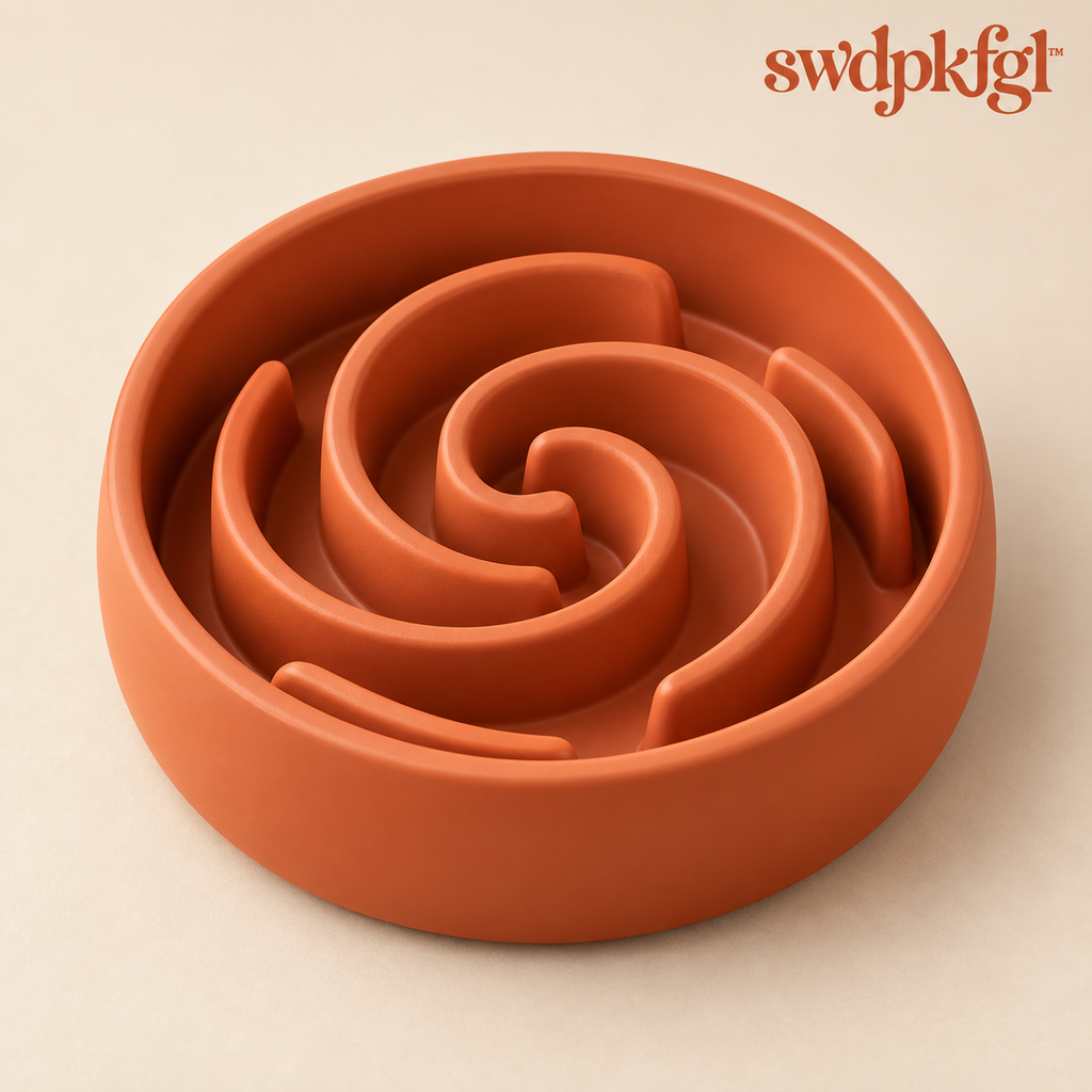 Terracotta Slow Feeder Bowl